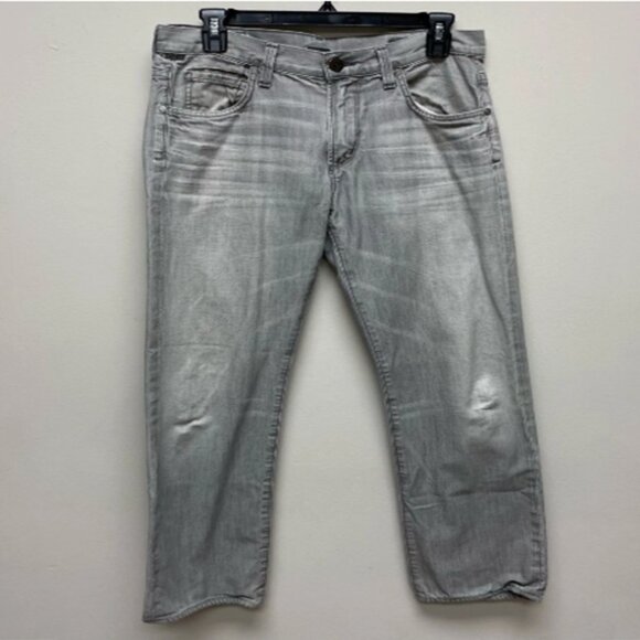 Citizens Of Humanity Mens Sid Straight Jeans Gray Classic Rise Denim - Picture 1 of 5